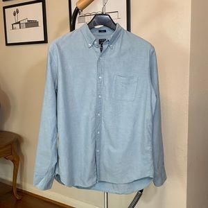 J. Crew Light Teal Flex Oxford Long Sleeve Button Down Slim Fit XL